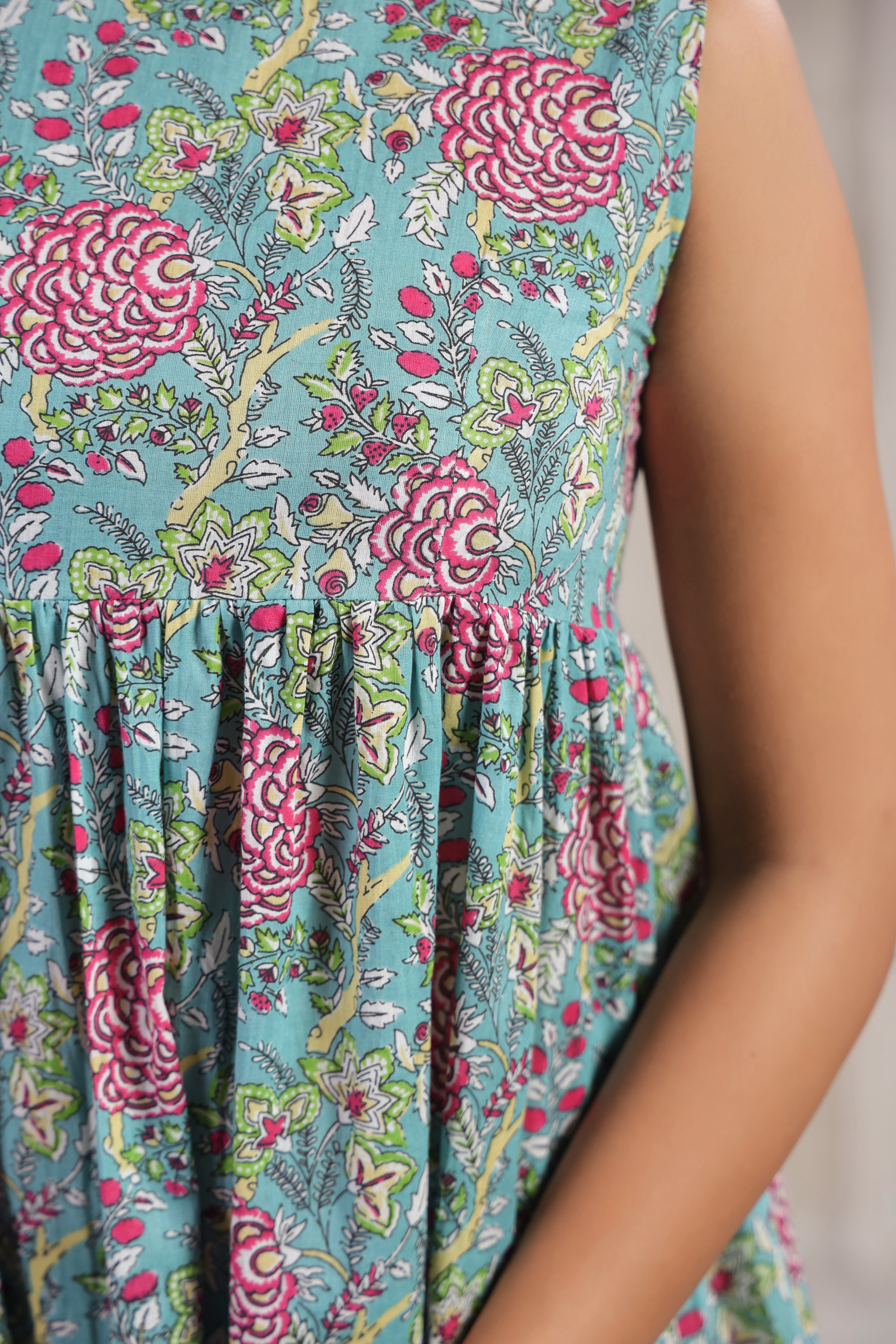 Vibrant Floral Printed Kurti