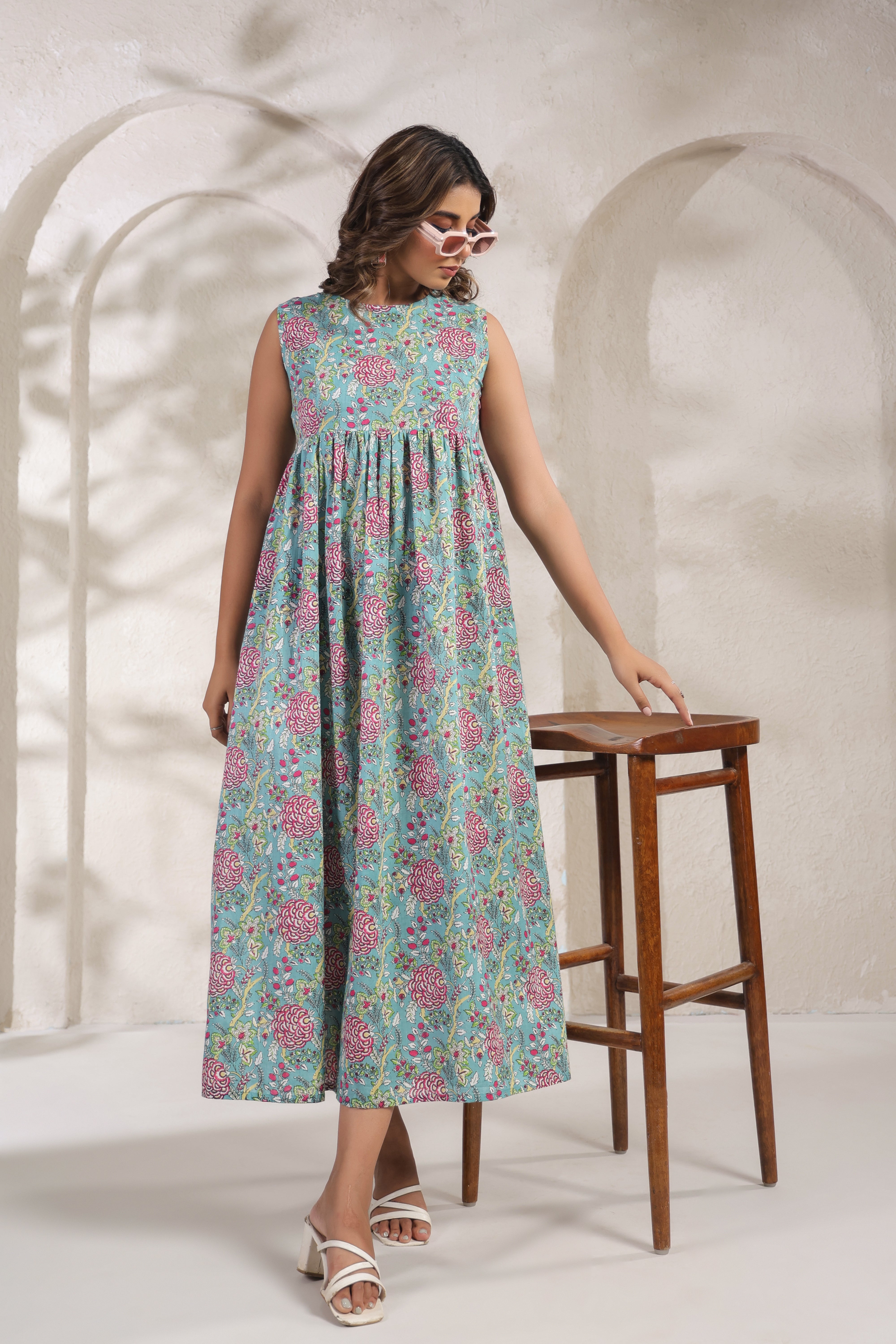 Vibrant Floral Printed Kurti