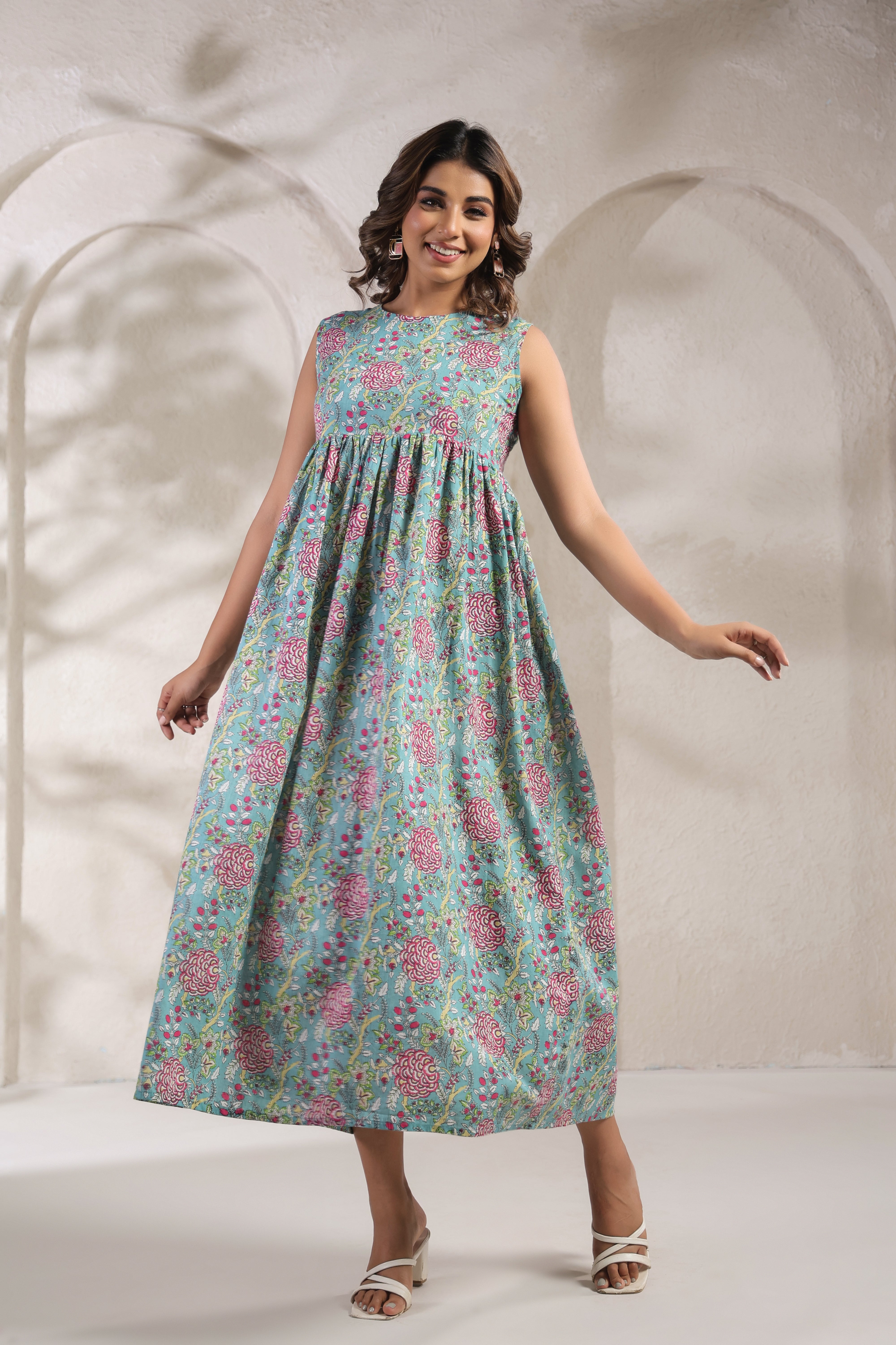Vibrant Floral Printed Kurti