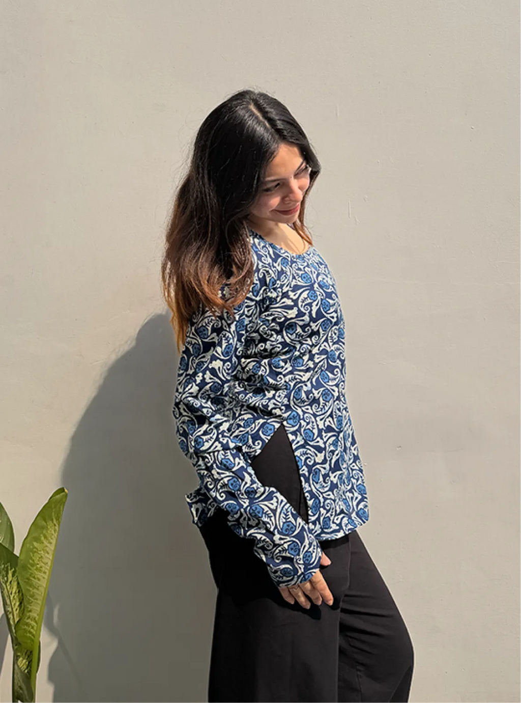 Fasana Boat Neck Kurti