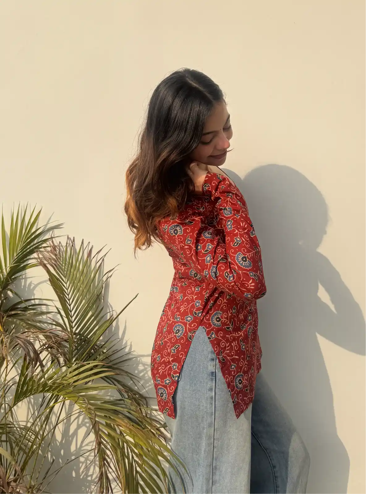 Mannat Boat Neck Kurti