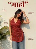 Mahi Halter Neck Kurti by Evara
