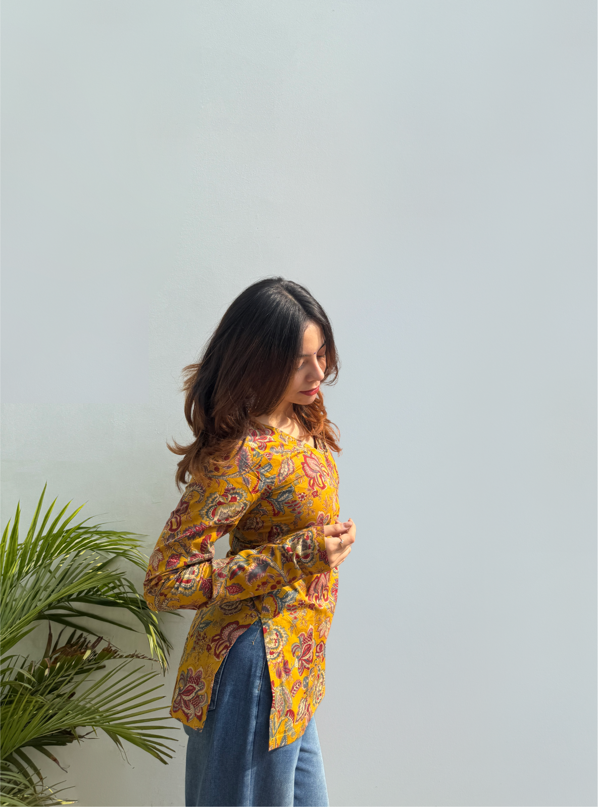 Karigari Straight Sleeves Kurti