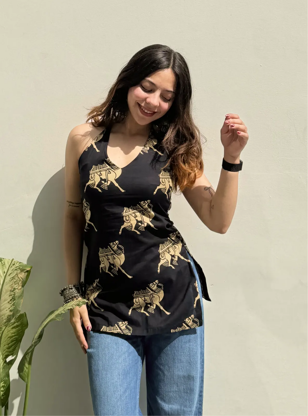 Sofiya Halter Neck Kurti