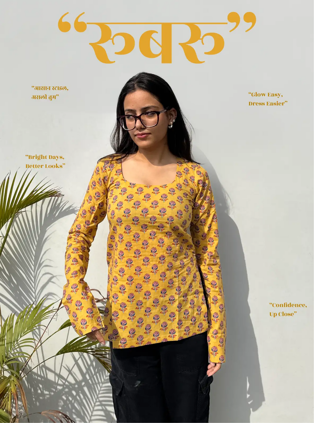 Rubaru Boat Neck Kurti