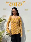 Rubaru Boat Neck Kurti