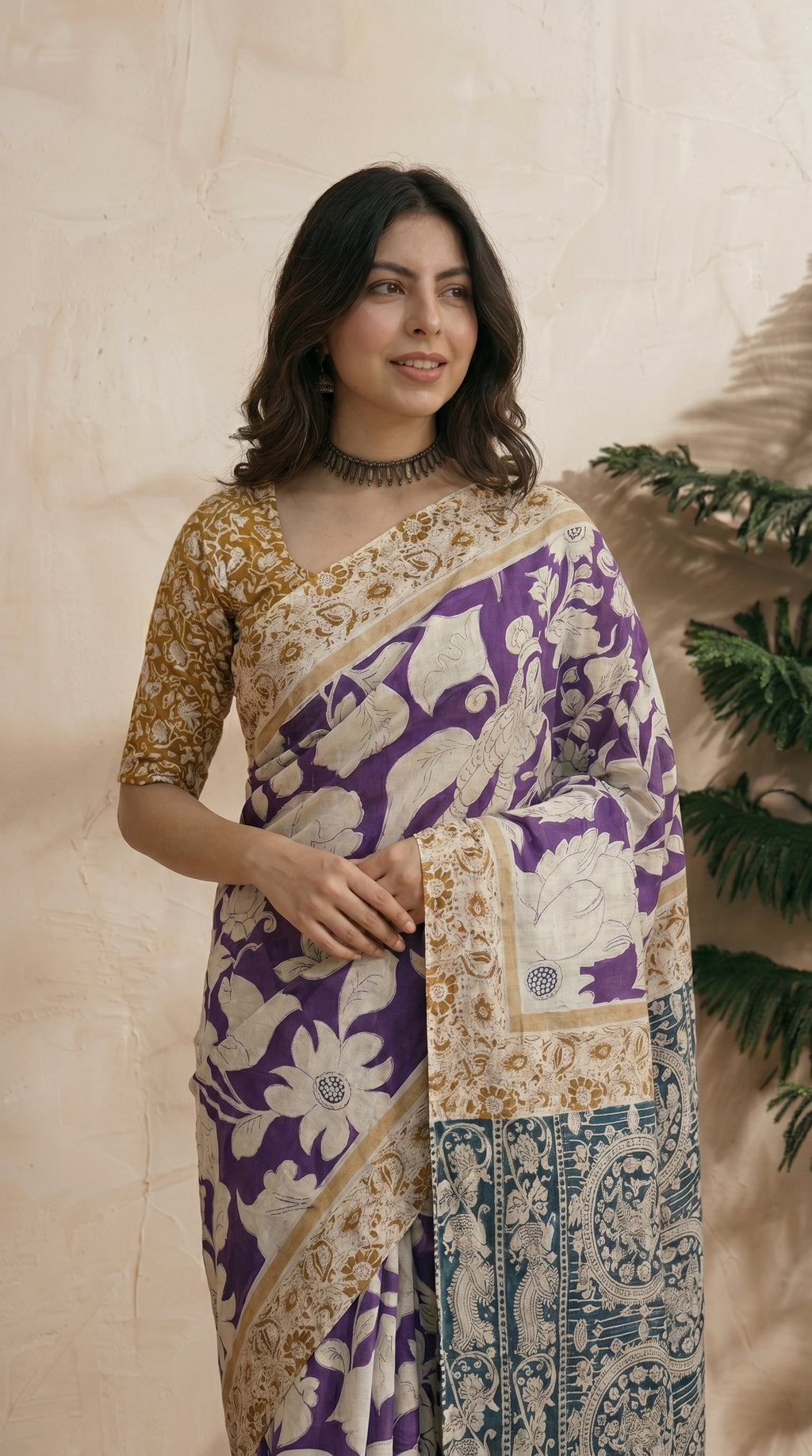 Purple Saree