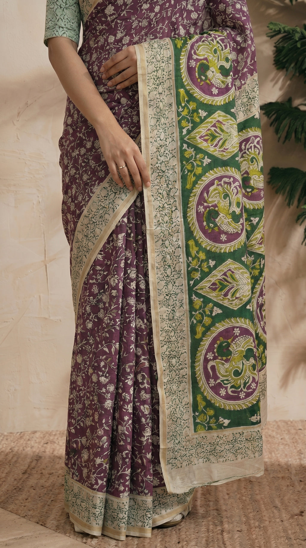 Violet Saree