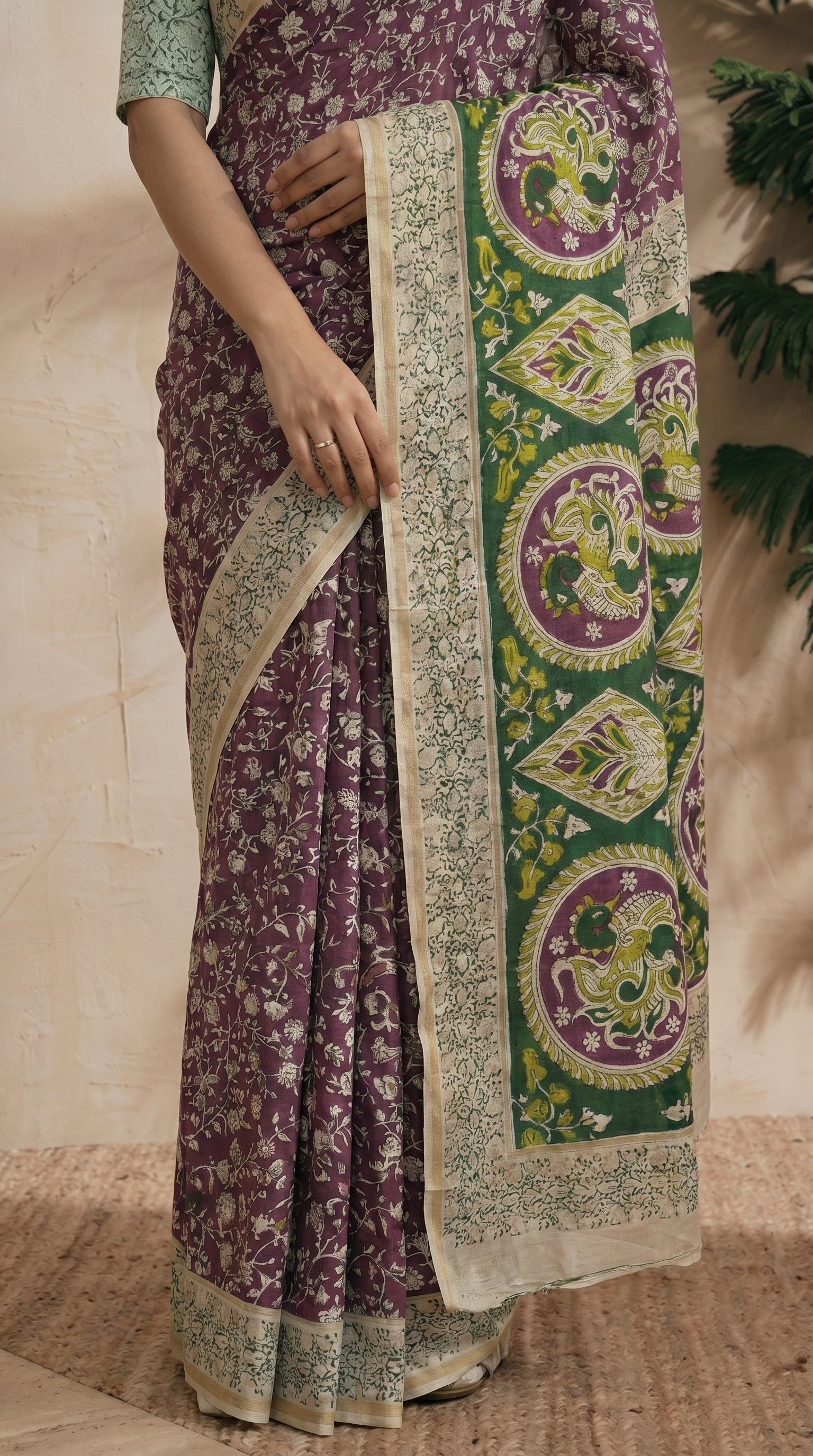 Violet Saree