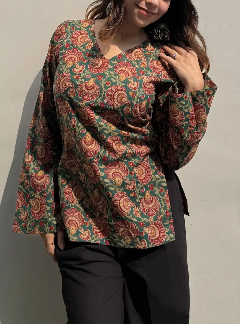 Aanchal Bell Sleeves Kurti