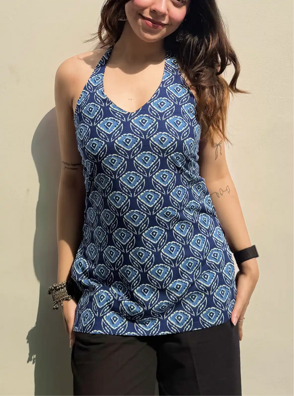 Vayu Halter Neck Kurti