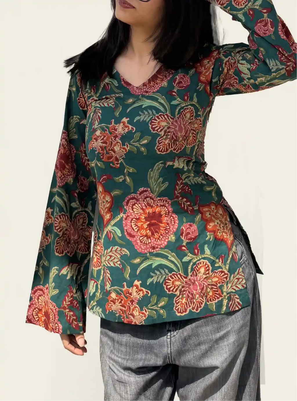 Fatima Bell Sleeves Kurti
