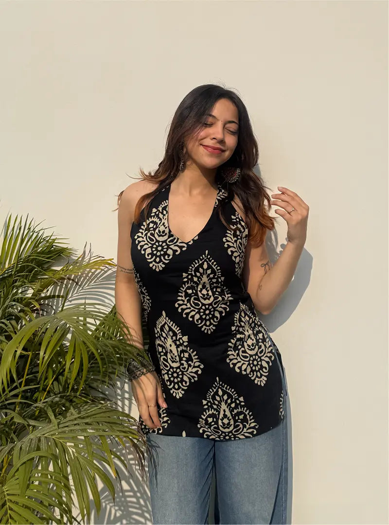 Jogi Halter Neck Kurti
