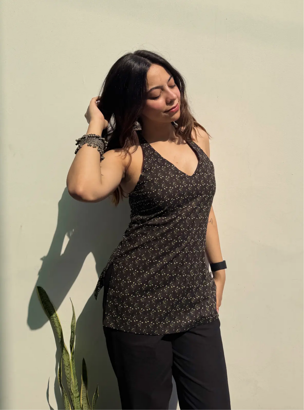 Preet Halter Neck Kurti