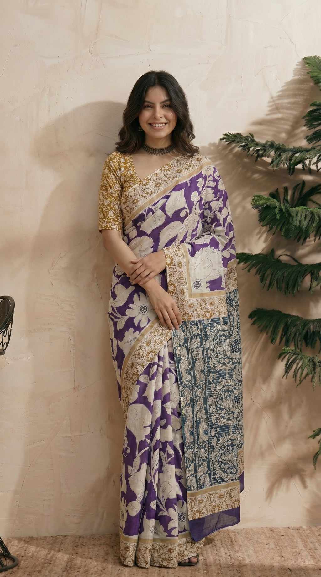 Purple Saree