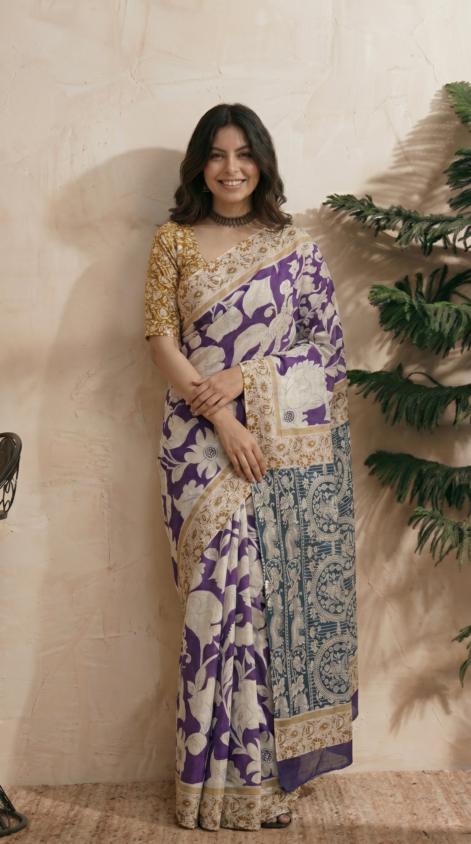 Purple Saree