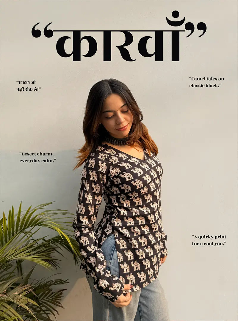 Carvaan Straight Sleeves Kurti