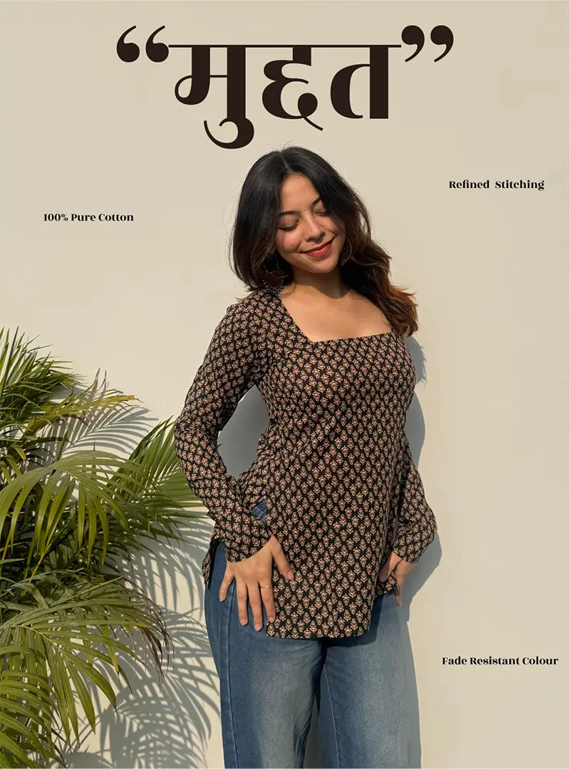 Muddut Square Neck Kurti
