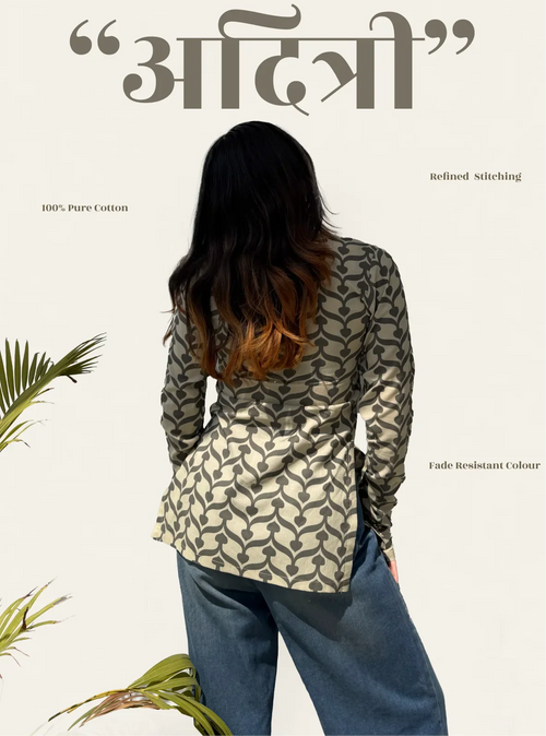 Aditri Straight Sleeves Kurti