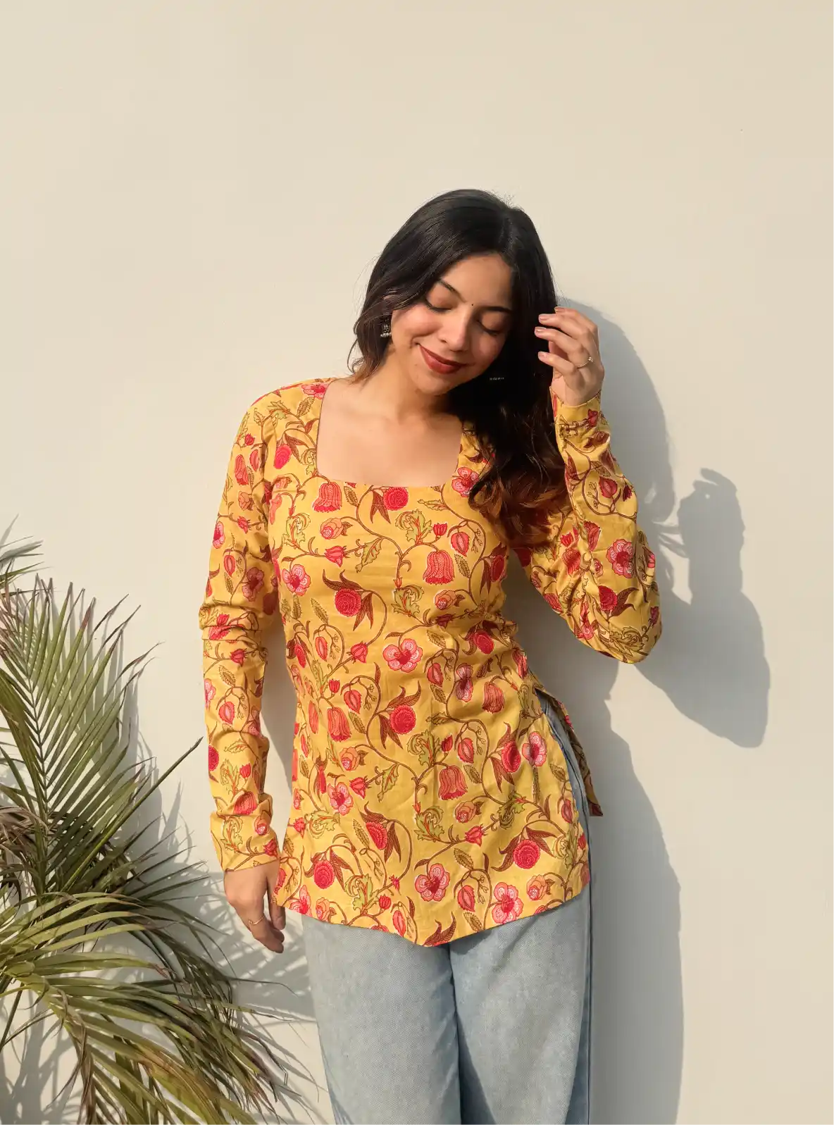 Heeriye Boat Neck Kurti