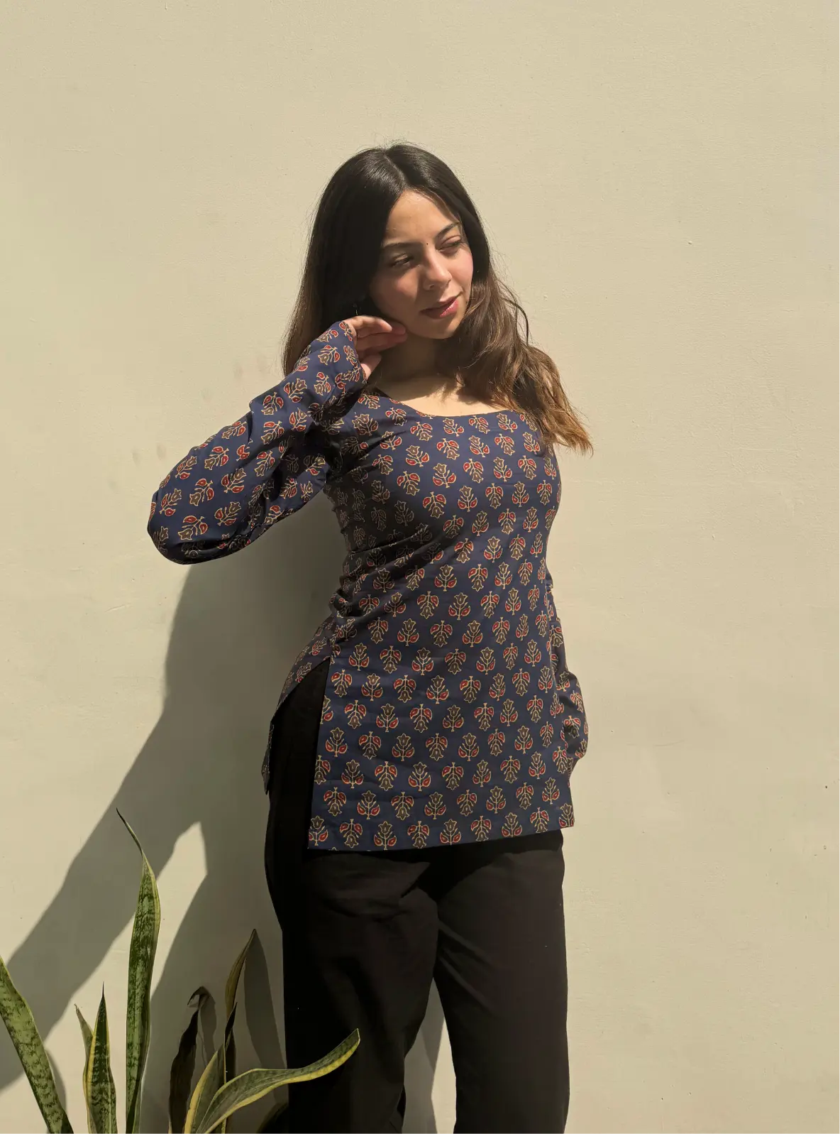 Varsha Boat Neck Kurti