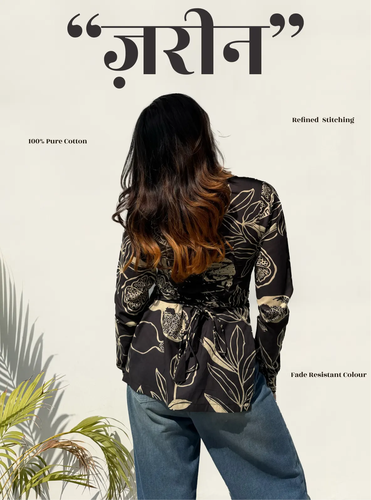 Zareen Corset Back Full Sleeves Kurti