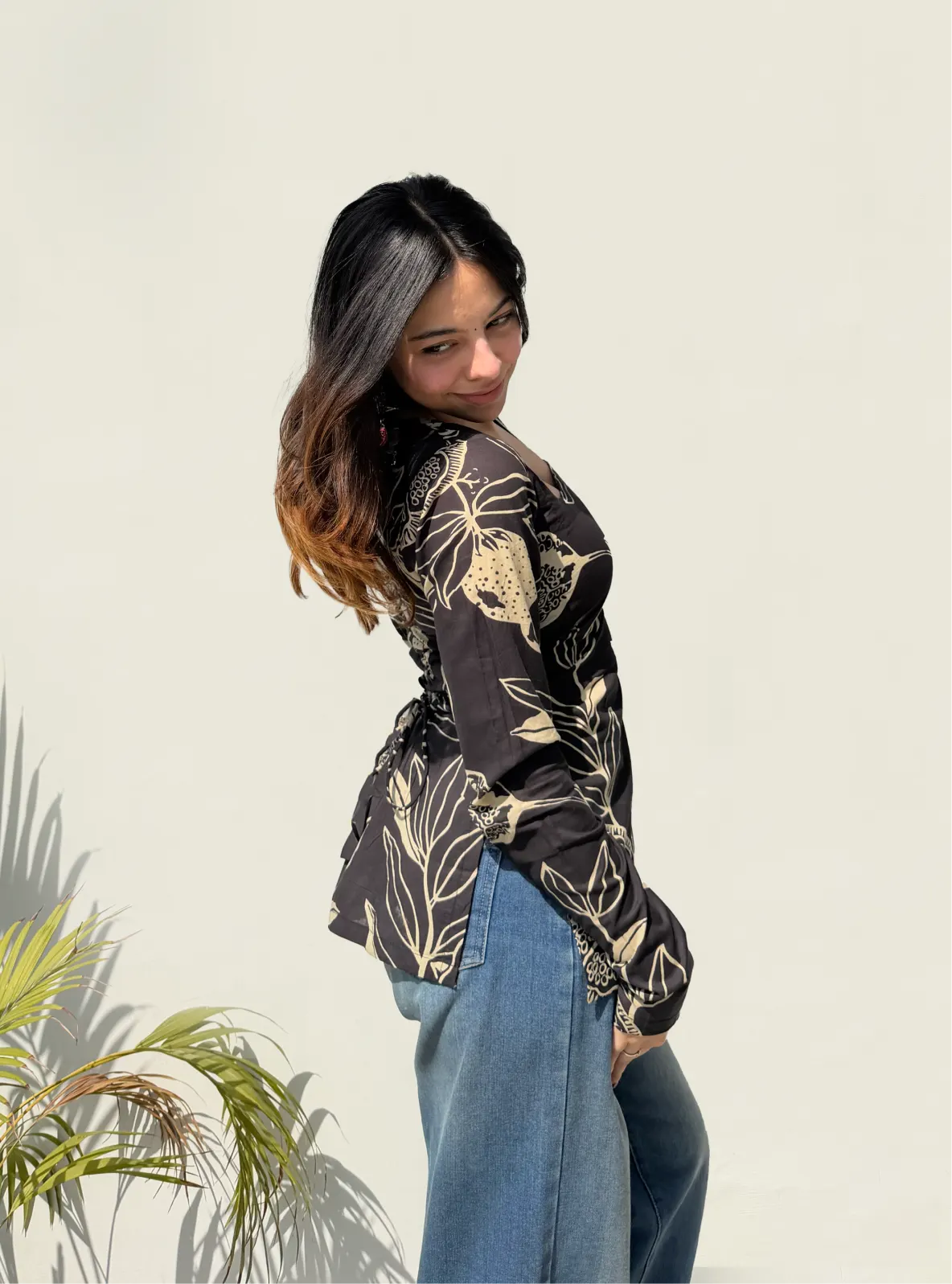Zareen Corset Back Full Sleeves Kurti