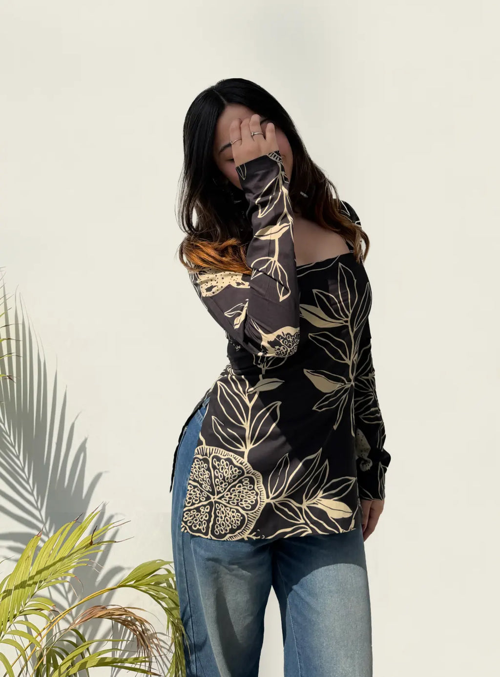 Zareen Corset Back Full Sleeves Kurti