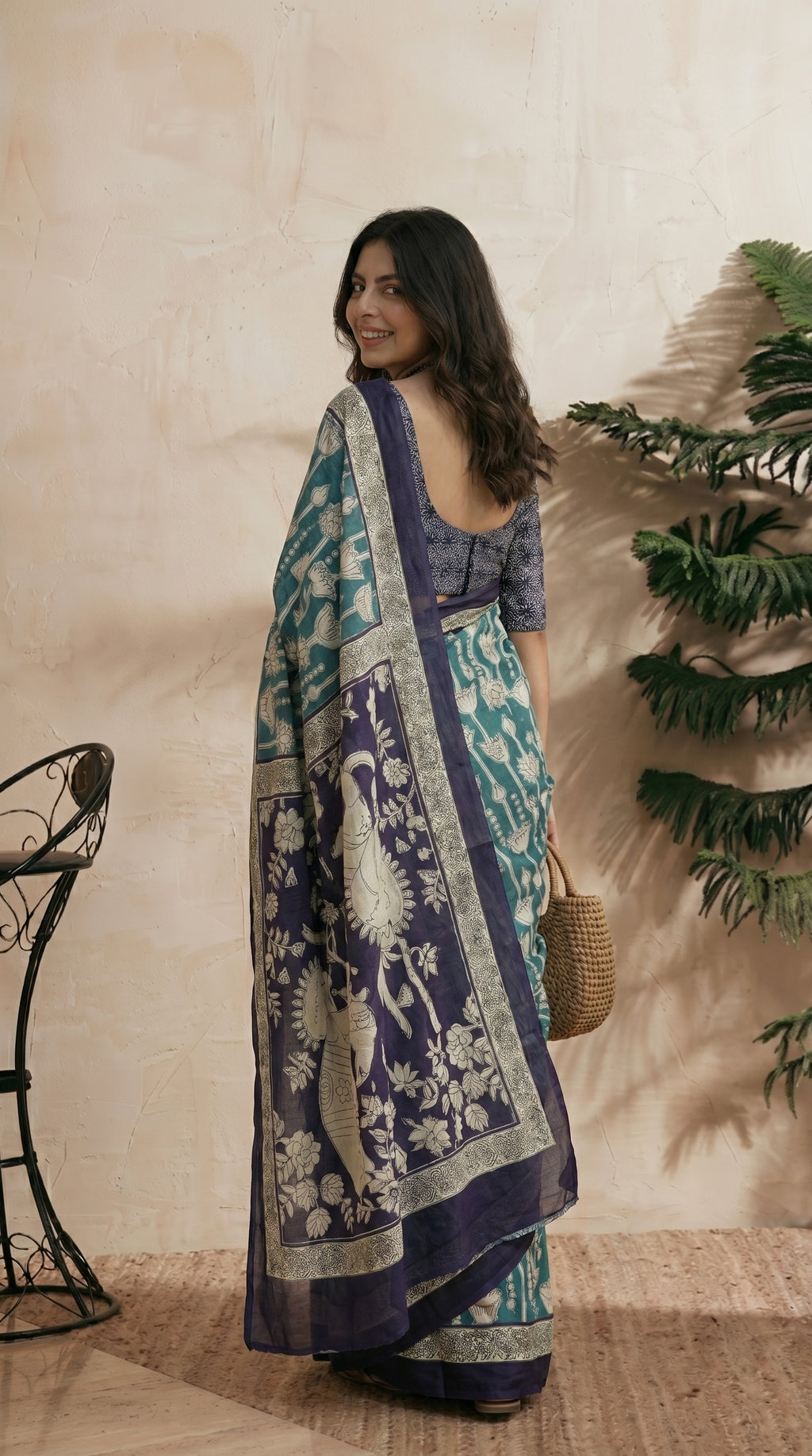 Blue Saree
