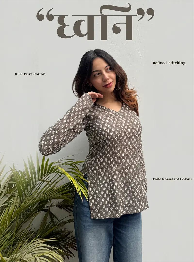 Dhwani Straight Sleeves Kurti
