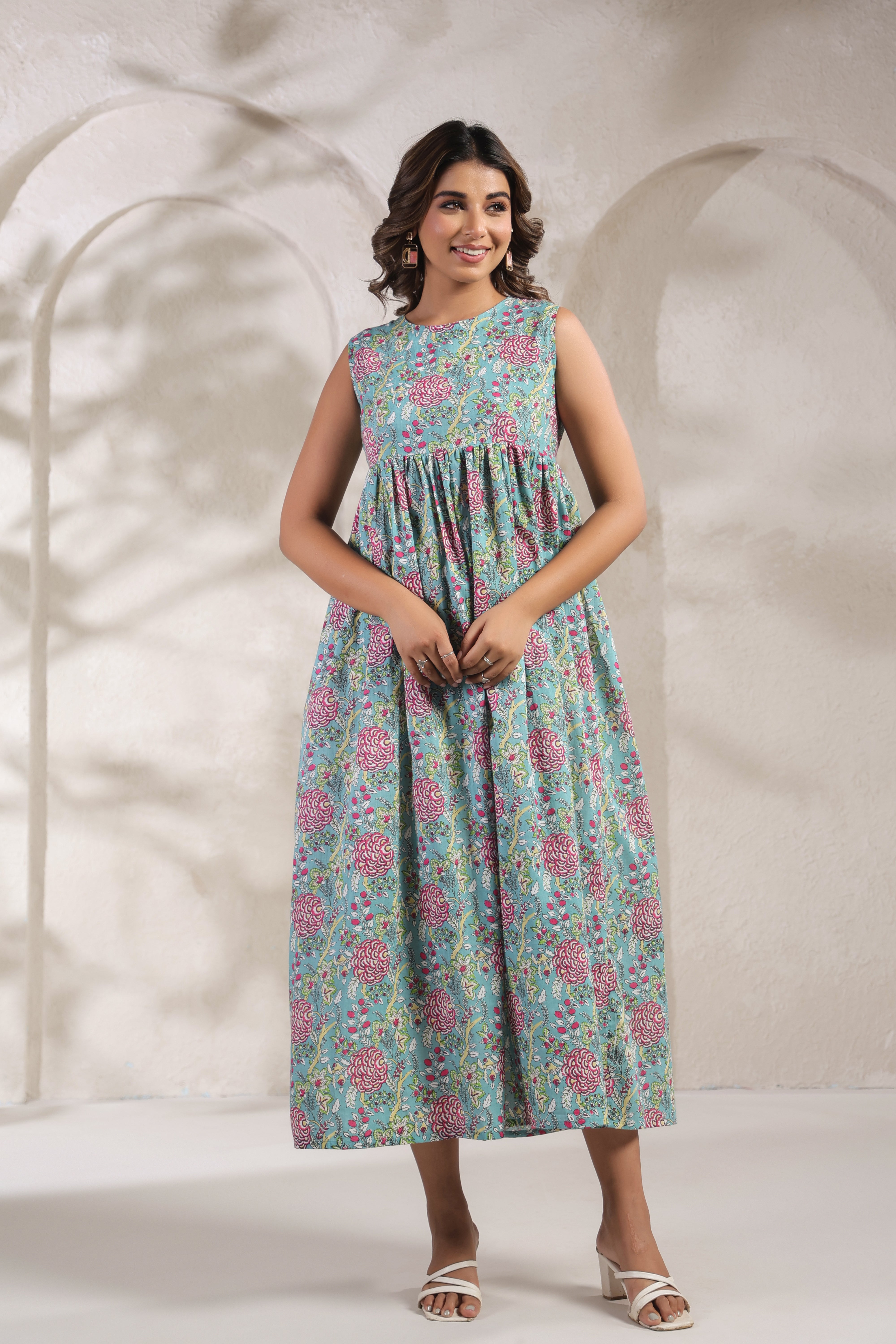 Vibrant Floral Printed Kurti