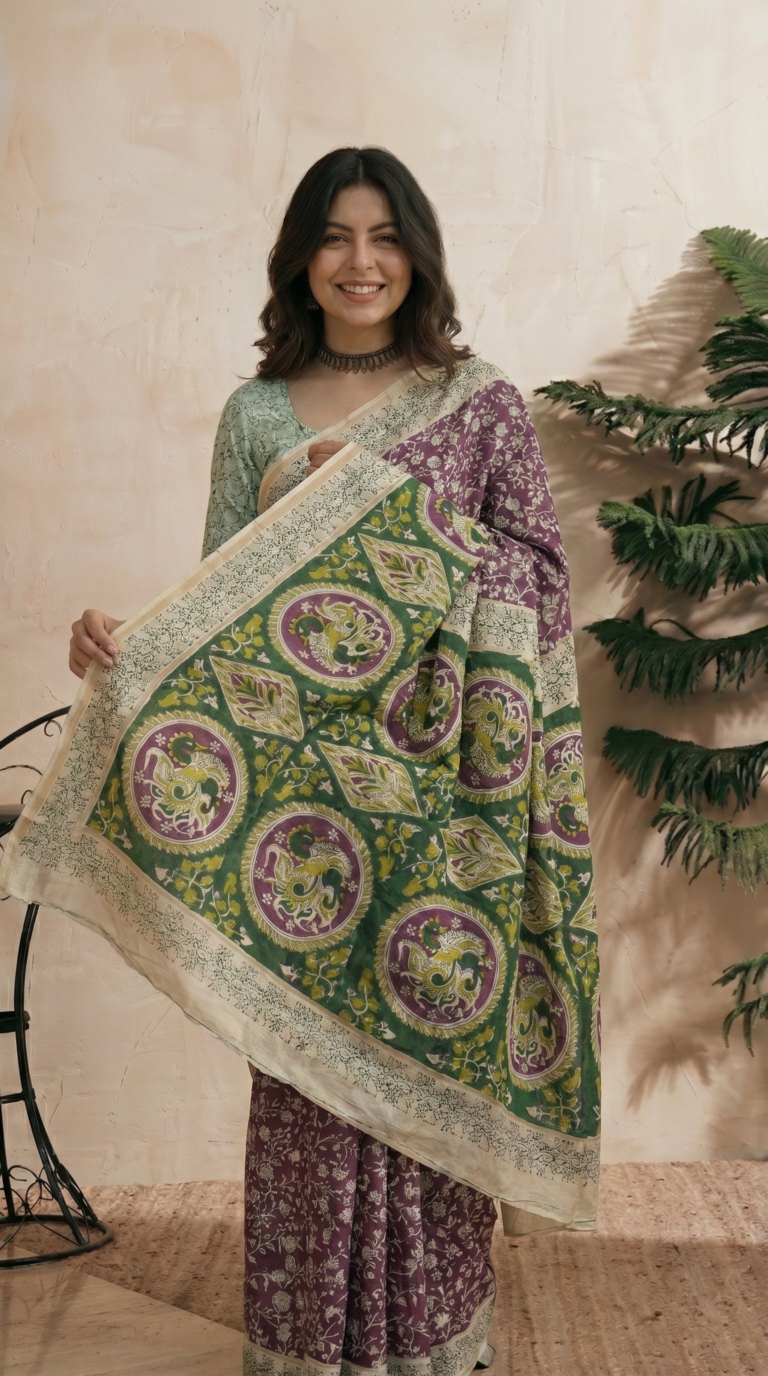 Violet Saree