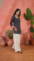 Blue Patti Design Saree