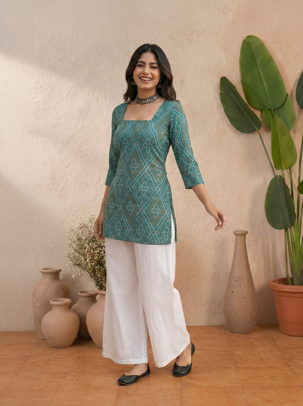 Green Dori Bandhej Saree
