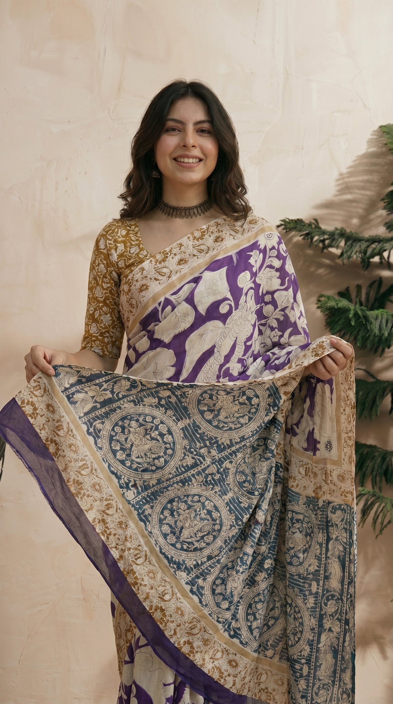 Purple Saree