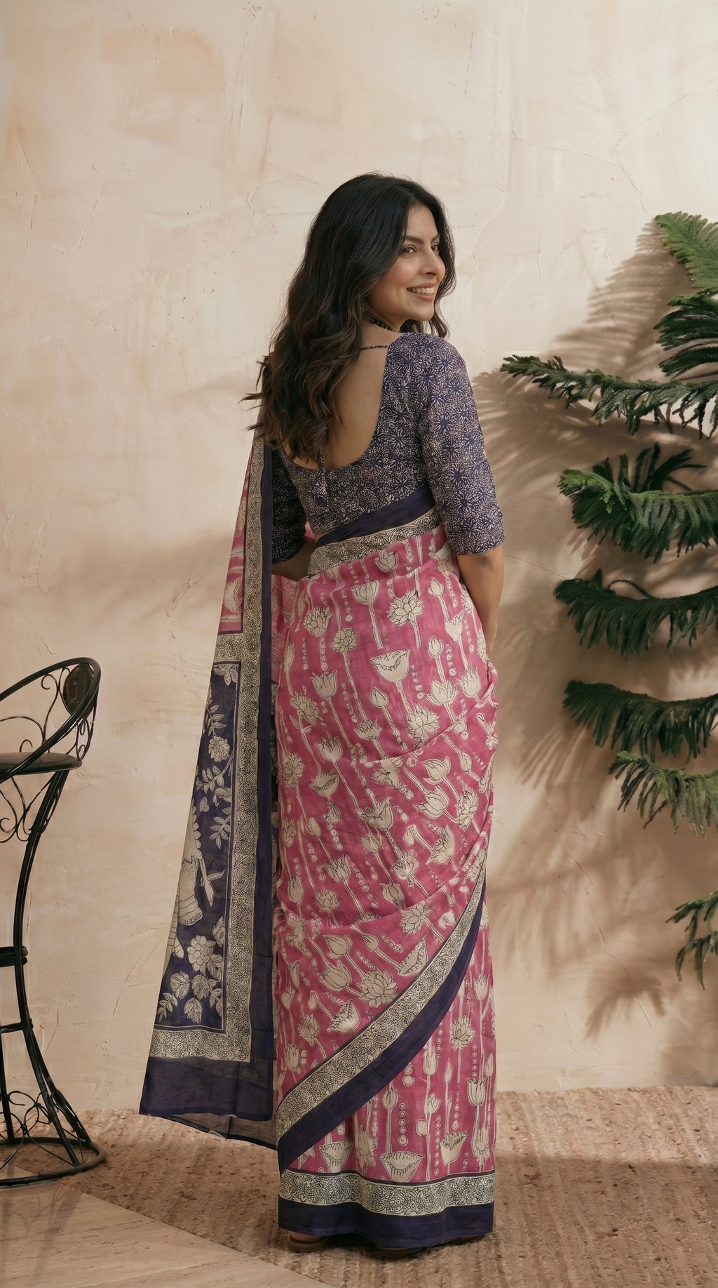 Pink Saree