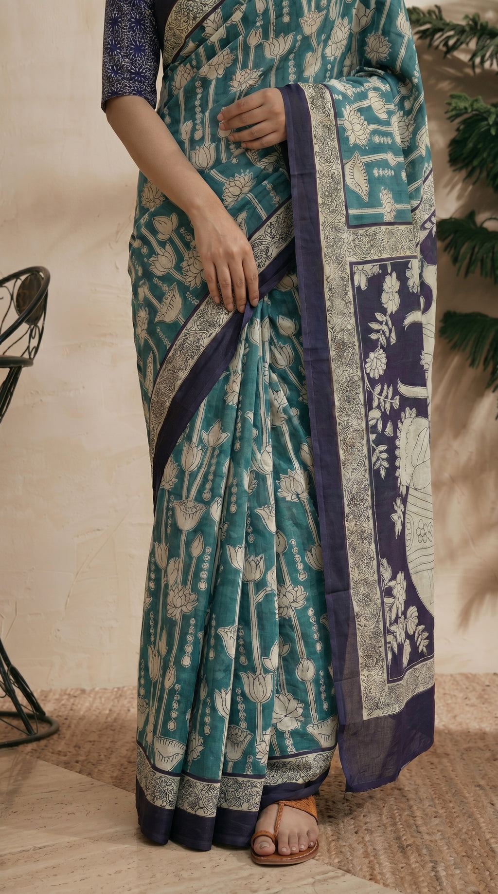 Blue Saree
