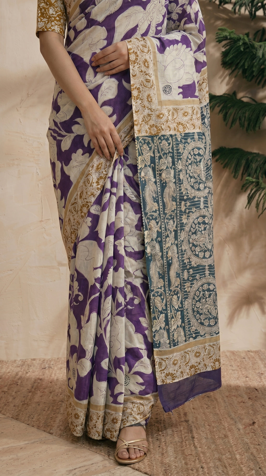 Purple Saree