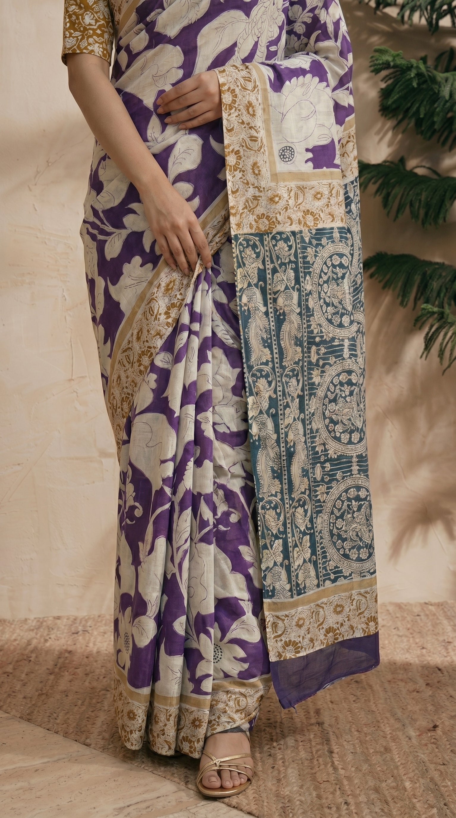 Purple Saree