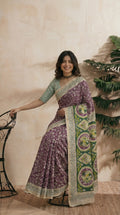 Violet Saree