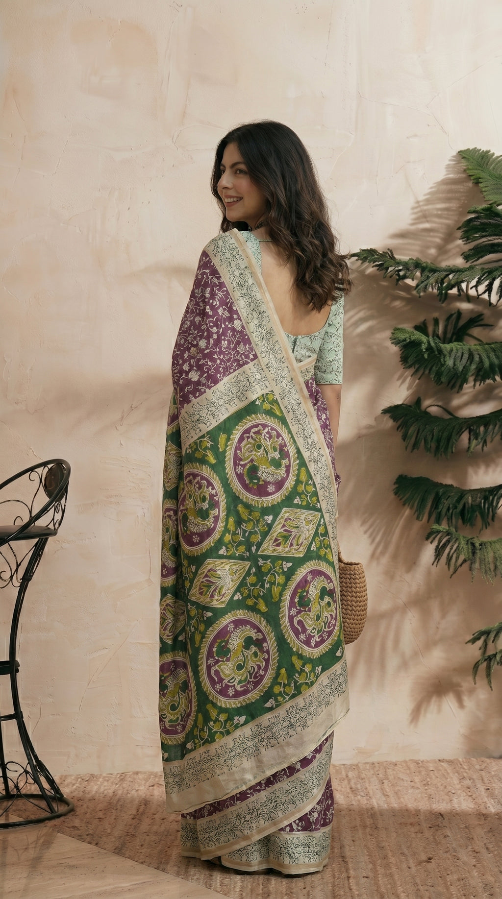 Violet Saree