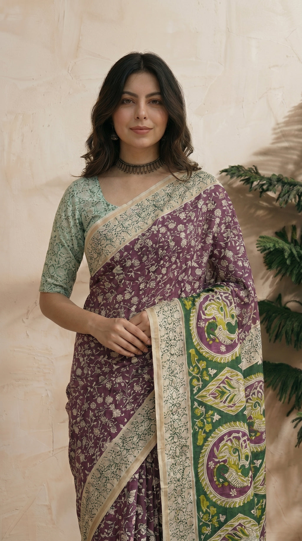 Violet Saree