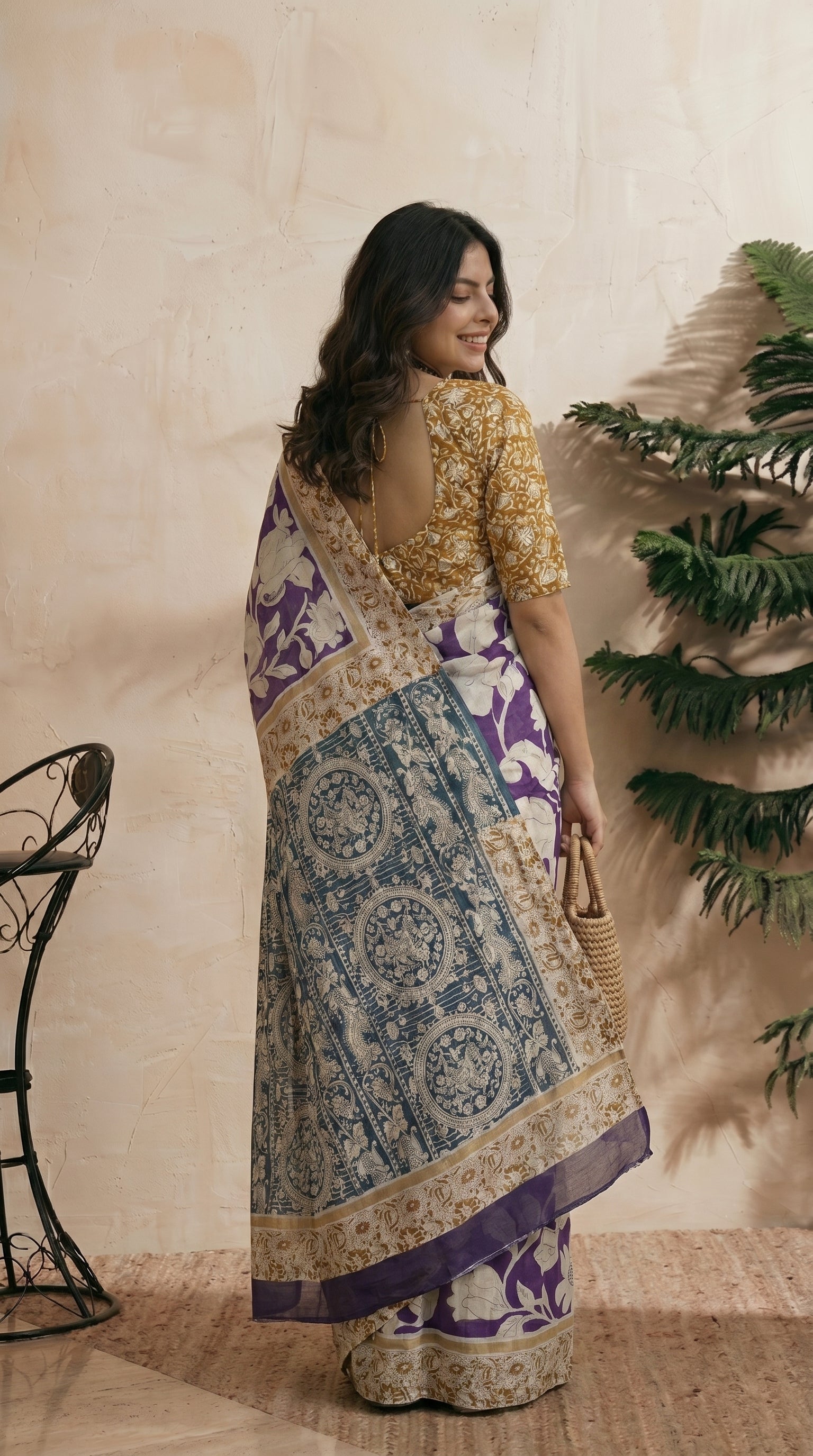Purple Saree