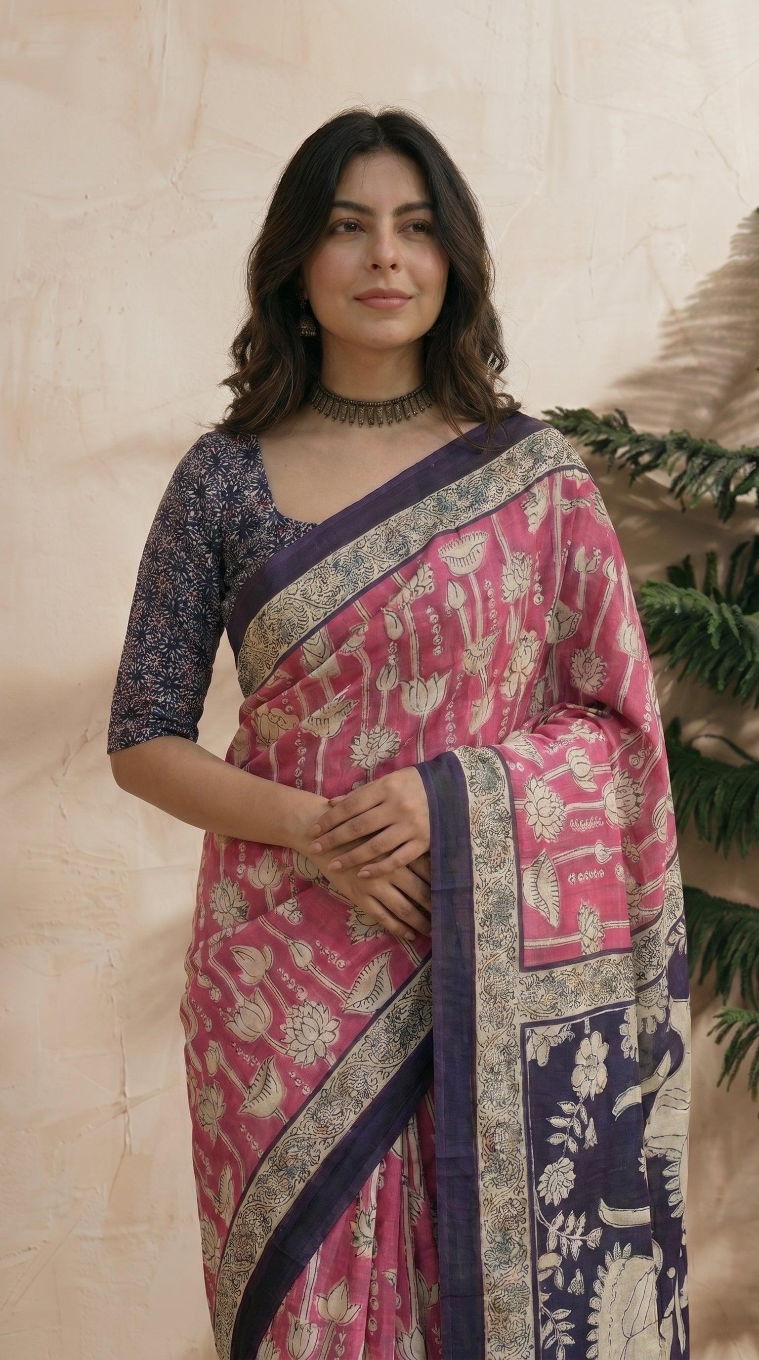 Pink Saree